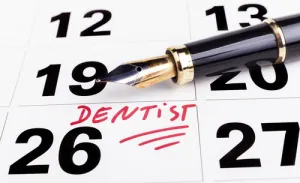 calendar with dentist appointment